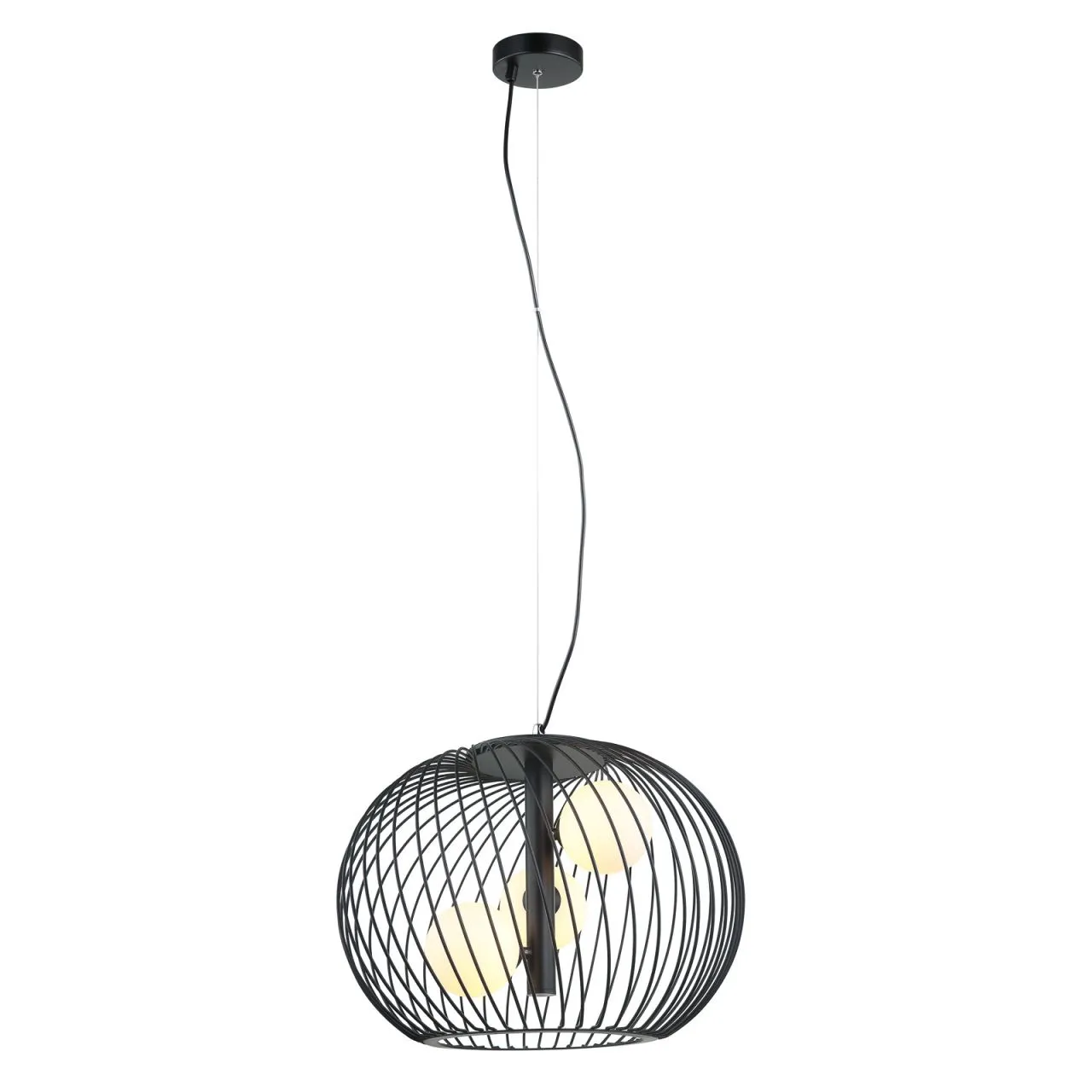Clarisa, nowoczesna lampa wisząca, czarna, G9, MDM-3843-3 BK